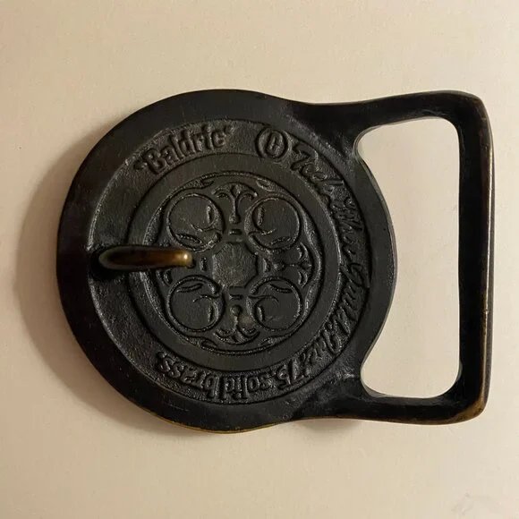 BRASS BELT BUCKLE NEW - Picture 3 of 4